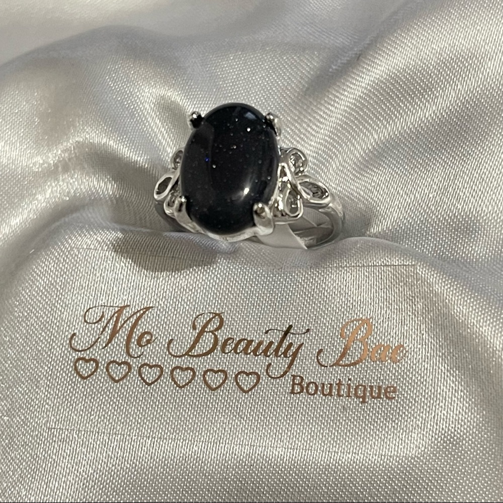 Blue Sandstone Ring - Picture 3 of 6